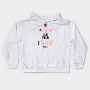 John 16:33 Hand Writing Bible Verse Kids Hoodie